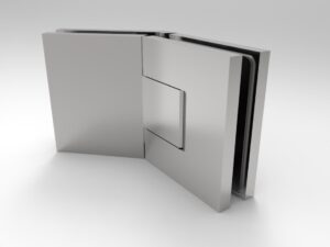 Douchedeur scharnier Bellagio glas/glas 135° gepolijst chrome