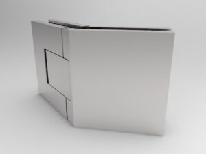 Douchedeur scharnier Bellagio glas/glas 135° gepolijst chrome