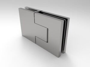 Douchedeur scharnier Bellagio glas/glas 180° gepolijst chrome