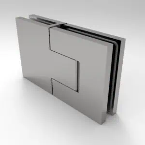 Douchedeur scharnier Bellagio glas/glas 180° gepolijst chrome