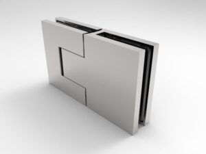 Douchedeur scharnier Bellagio glas/glas 180° gepolijst chroom