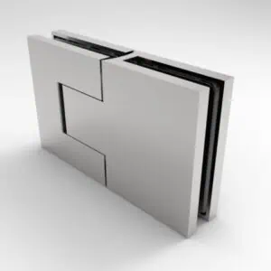 Douchedeur scharnier Bellagio glas/glas 180° gepolijst chroom