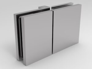 Douchedeur scharnier Bellagio glas/glas 180° gepolijst chroom