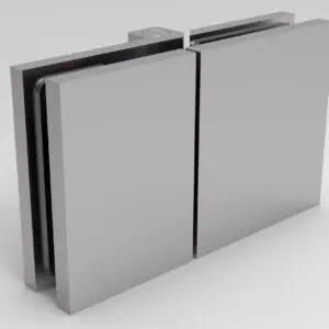 Douchedeur scharnier Bellagio glas/glas 180° gepolijst chroom