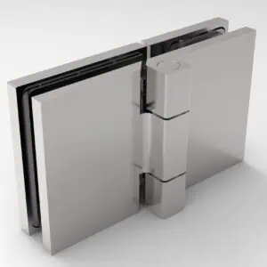 Douchedeur scharnier Bellagio glas/glas 180° gepolijst chroom