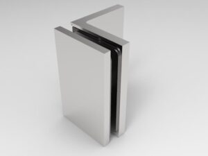 Muurklem Bellagio 90° gepolijst chroom