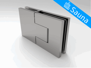 Sauna scharnier Bellagio 180° glas/glas