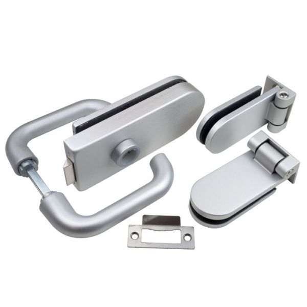 Complete beslagset binnendeur - Claustra 2513200 (stomp) - RVS look 3 beslagset binnendeur