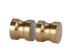 Alternative view of Beslagset compleet douchedeur - goud - glasdikte 6-10 mm - deurknop