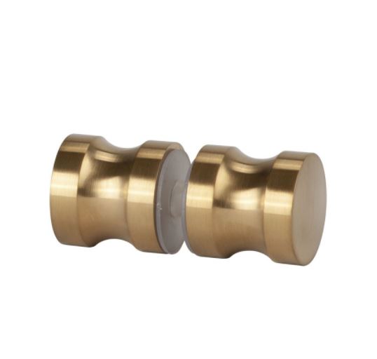 Beslagset compleet douchedeur - goud - glasdikte 6-10 mm - deurknop 4 Beslagset compleet douchedeur - goud - glasdikte 6-10 mm - deurknop - Afbeelding 2