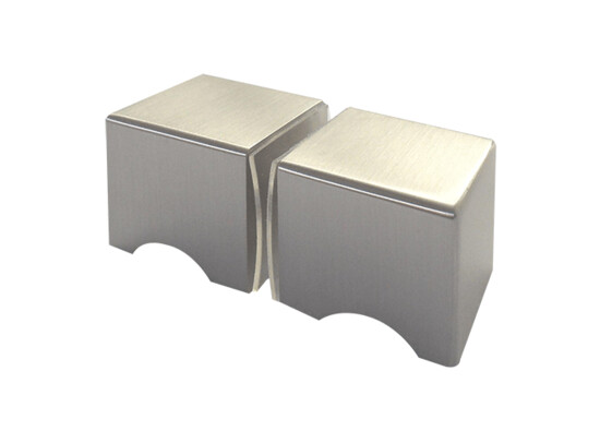 Vierkante deurknop 30 x 30 mm, glasdikte 6-10 mm 3 Deurknop