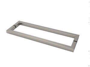 Handgreep vierkant glazen deur