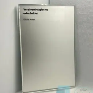 Extra heldere matglas spiegel op maat 4mm