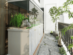 GELAAGD AQUARIUMGLAS OP MAAT