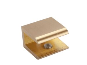 glasplaatdrager mat messing