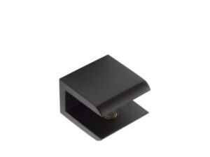 glasplaatdrager mat zwart