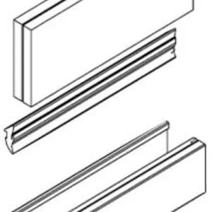 Set vast montageprofiel 25x25
