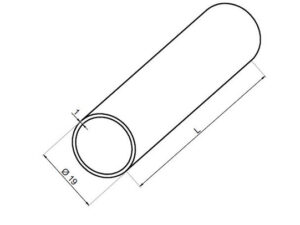 Alternative view of Stabilisatie ø 19 mm L=1500 mm rvs RAL 9005 mat zwart