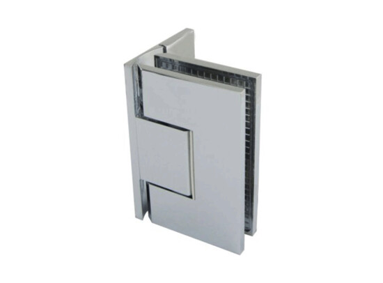 Douchescharnier SQUARE wand/glas 180° met verlegde muurplaat 3 scharnier