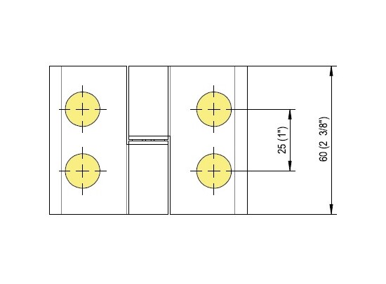 Douchescharnier met lift-functie glas/glas 180° DIN rechts (2 stks) 4 Douchescharnier met lift-functie glas/glas 180° DIN rechts (2 stks) - Afbeelding 2