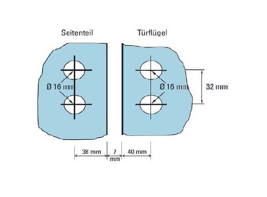 Douchescharnier Rock glas/glas 180° 5 Douchescharnier Rock glas/glas 180° - Afbeelding 3