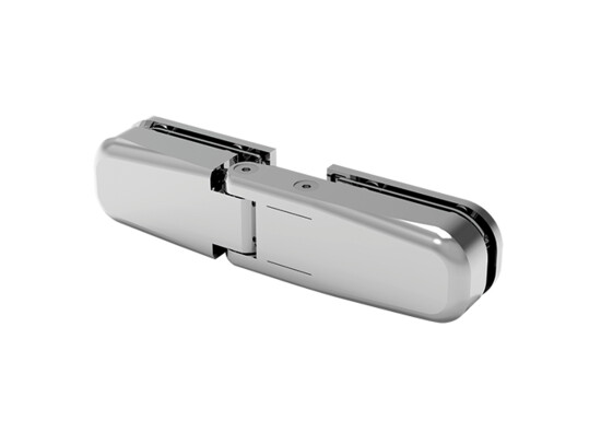 Douchescharnier Bilobina Zamak glas/glas 180° 3 scharnier