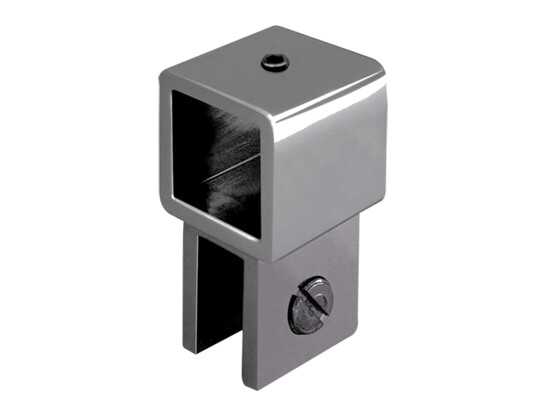 Stabilisatie vierkant 19x19 mm eindsteun met blindgat 3 stabilisatie