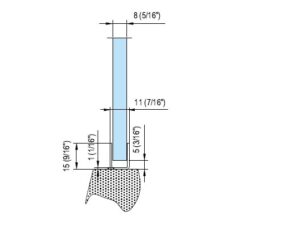 Alternative view of U-profiel rvs 15x11x15x1 mm Lengte 2500 mm