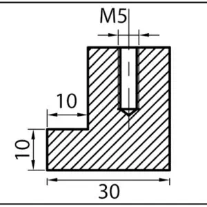 douchedeurknop tekening