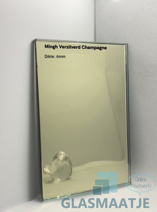 Champagne spiegel op maat 6 mm 3 Champagne spiegel op maat 6 mm