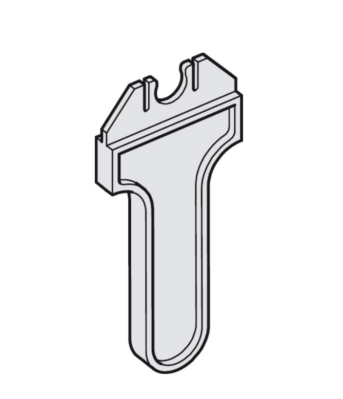 Montagehulp, voor loopwerk - Slido F-line14 25A 3 montagehulp