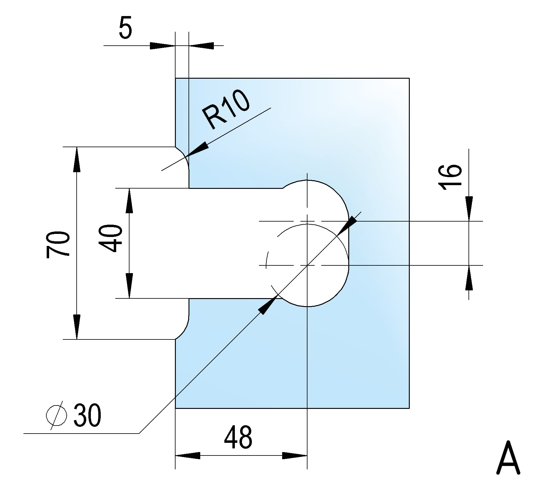 Douchedeur scharnier Juna glas/wand 90° - per 2 stuks 15 Douchedeur scharnier Juna glas/wand 90° technische tekening