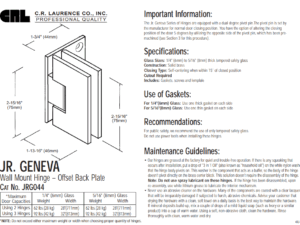 Scharnier glans chroom