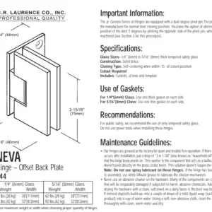 Scharnier glans chroom