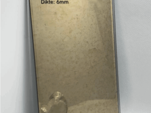 Antieke bronzen spiegel op maat 6mm