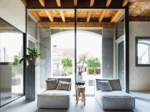 GLAZEN WAND WOONKAMER