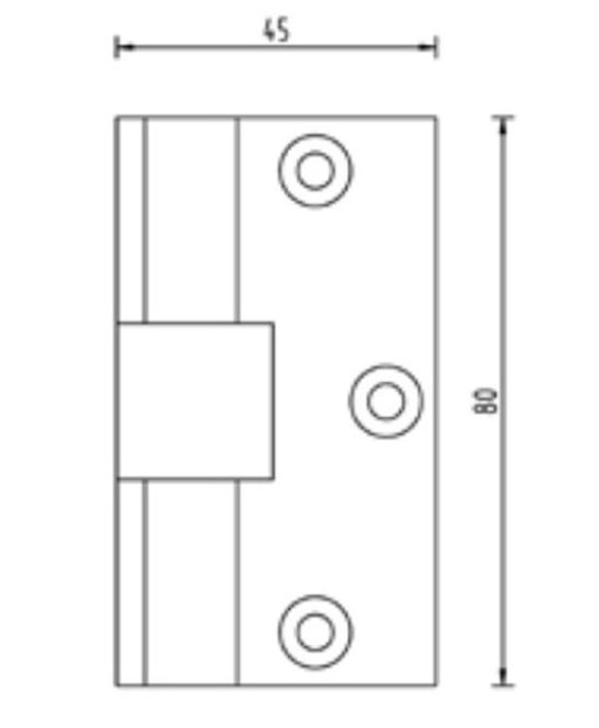 Beslagset compleet douchedeur - mat zwart - glasdikte 8-10 mm - deurknop 6 beslagset compleet douchedeur