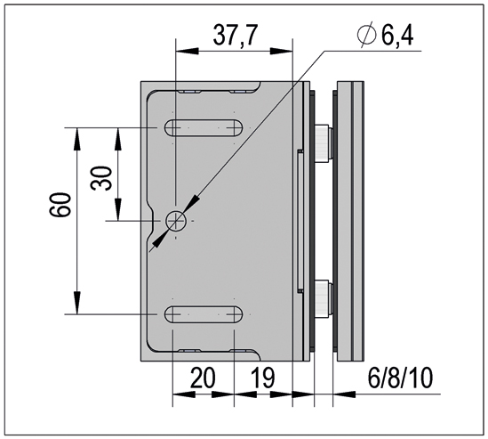 Douchescharnier Avila wand-glas - 90° naar binnen openslaand 11 Douchescharnier Avila wand-glas - 90° naar binnen openslaand - Afbeelding 9