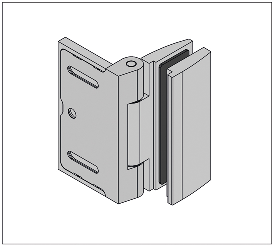 Douchescharnier Avila wand-glas - 90° naar binnen openslaand 14 Douchescharnier Avila wand-glas - 90° naar binnen openslaand - Afbeelding 12