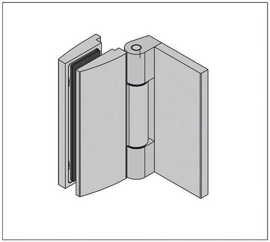 Douchescharnier Avila wand-glas - 90° naar binnen openslaand 13 Douchescharnier Avila wand-glas - 90° naar binnen openslaand - Afbeelding 11