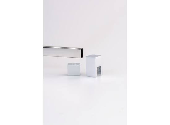 Set rechthoekige stabilisatie glas/wand SLIM. 20x10 mm. 3 stabilisatie