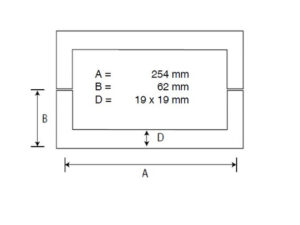Alternative view of Vierkante U-greep L=273 mm, Glasdikte 6-12 mm