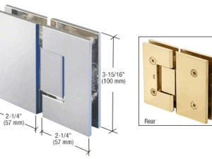 Douchedeur scharnier Vienna 180°glas/glas