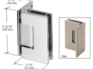 Douchedeur scharnier Vienna 90° wand/glas verlegde muurplaat pre-set model
