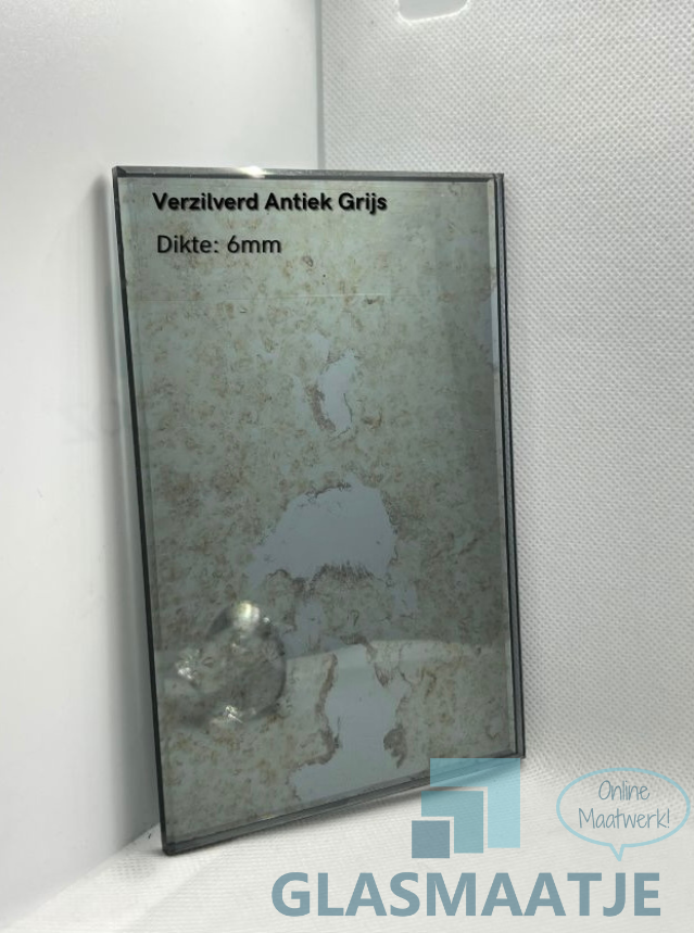 Antieke grijze spiegel op maat 6mm 3 Antieke grijze spiegel op maat 6mm