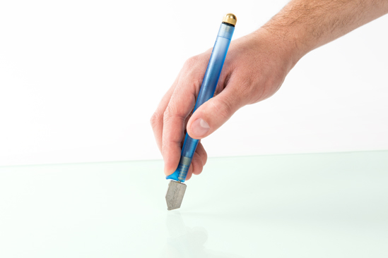 Olieglassnijders Silberschnitt® 3000 - incl. 50ml olie - smalle snijkop 6 olieglassnijders