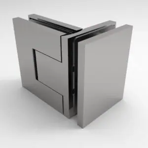 Douchedeur scharnier Bellagio glas/glas 90°