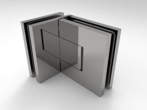 Douchedeur scharnier Bellagio glas/glas 90°