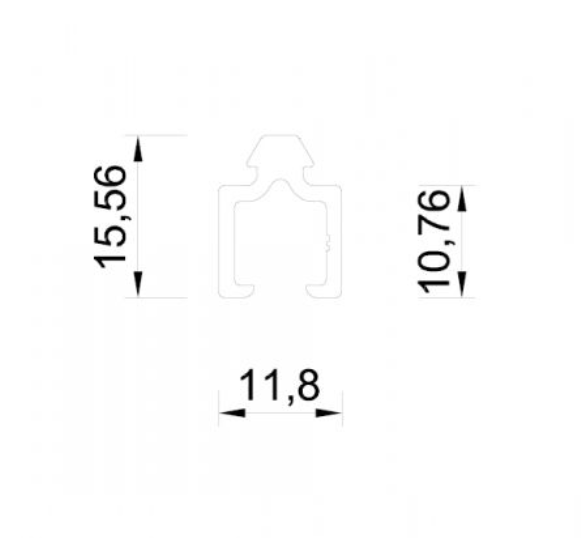 SPOED - 8mm Vullat met koppelgroef - 4 meter 4 vullat 8mm