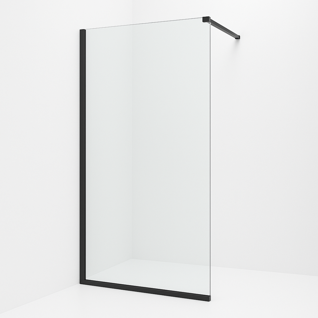 Douchewand 10 mm gehard glas – standaard afmetingen 4 Douchewand inclusief glasbeslag